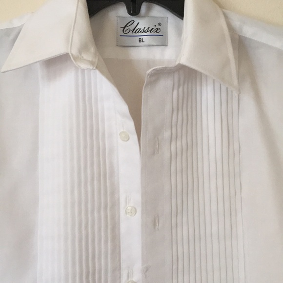 Fitted boy’s grey & pink tuxedo - Picture 7 of 9